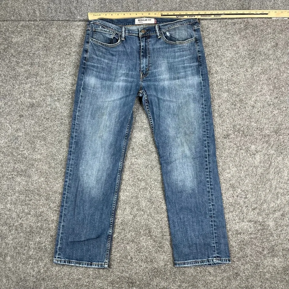 Levis 505 Jeans Mens Size 36x30 Blue Straight Leg Regular Fit Denim‎ Casual